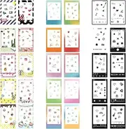 30pcs Photo Border Stickers - Lovely Mini Photo Film Stickers Compatible with FujiFilm Instax Mini 12/11/9/8/7S/70/40/50S/90 EVO Instant Film, TZ-FILM-TM-SET-3