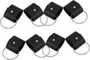 Tofficu 8pcs Versatile Dish Towel Scarf Rings Clasp Stylish Handbag Charms for Travel Kitchen Bathroom Organization