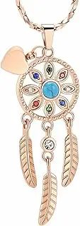 DOTUIARG Catcher Urn Necklaces for Ashes Cremation Jewelry Ash Holder Pendant Memorial Keepsake Women Men