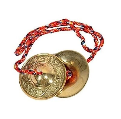 Handmade Percussion Instrument Hand Cymbals Brass Manjira Manjeera
