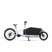 Cube Cargo Sport Dual Hybrid 1000 Electric Cargo Bike Flash White/Blac