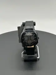 Bulova Curv Chronograph Quartz Skeleton Dial Leather Strap Men's Watch 98A223