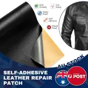 Furniture Leather Tape Self-Adhesive Repair Patch Sofa Car Seat Sticker BLACK