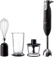 Stainless Steel 3-in-1 Stick Blender, Chopper and Whisk, Easy to Grip Handle...