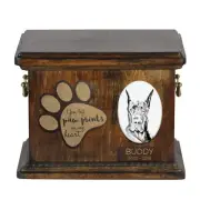 Great Dane I urn with a ceramic plate Art-Dog