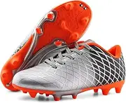 [JABASIC] Kids Outdoor Soccer Cleats Athletic Firm Ground Football Shoes