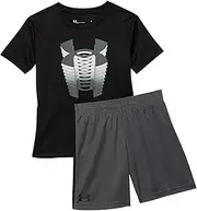 [Under Armour] Boys' Muscle and Tank Set (Black 1, 6)