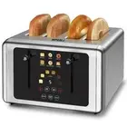 whall 4 Slice Touch Screen Toaster, Stainless Steel Toasters Digital Timer, D...