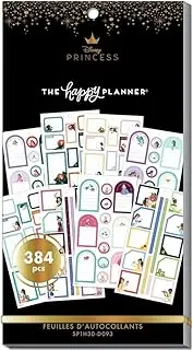 Happy Planner Value Sticker Book, Princess Colorful Boxes, 384