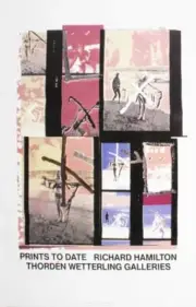 RICHARD HAMILTON Thorden Wetterling Galleries 39.25" x 27.5" Poster Pop Art Mult