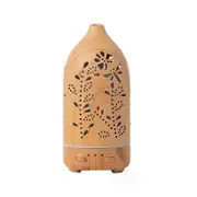 Luxury Humidifier Environmentally Friendly Wood Material Aroma Humidifiers Diffusers With Night Light Humidificador shallow grass Rotary