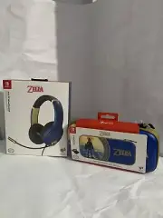 Nintendo Switch Zelda PDP - AIRLITE Wired Gaming Headset And Carrying Case