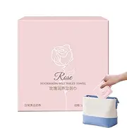 Bathroom Wipes for Women, Butt Cleaning Wipes, Rose Nourishing Adult Wet Wipes, Butt Cleaning Wipes, Mild Toilet Paper Wipes, Poop Wipes for Adults