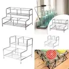 Syrup Bottle Holder Stand 2 Tier Spice Rack for Shop Cabinet Coffee Station