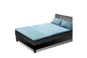 King Size Cool Gel Memory Foam Mattress Topper Bamboo Cover 5CM 7-Zone