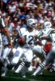 Quarterback Joe Namath Of The New York Jets Drops Back 1972 NFL OLD PHOTO 3