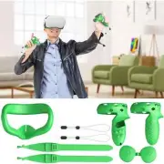 VR Compatible With Quest 2 Bundle Touch Controller Grip Cover Silicone Face