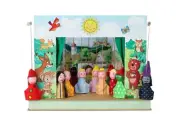 PUPPET THEATRE - 12 puppets, 6 stages, original handmade from CZECH REPUBLIC