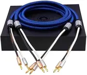 A Pair of HiFi Speaker Cables with Banana Plugs(2m)
