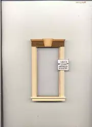 Window - with Keystone Header - 2141 wooden dollhouse miniature 1:12 scale USA