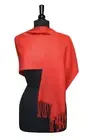 Biagio 100% Wool Pashmina Solid Scarf CORAL PINK Color Womens Shawl Wrap Scarve
