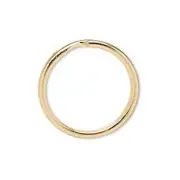 Bulk Shiny Gold 14K Plated 24mm Key Chain Jewelry Split Ring Findings 10 pcs
