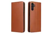 For Samsung Galaxy S24 FE 5G Case Leather Flip Wallet Folio Cover Brown