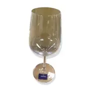 $60 Mikasa Gianna White Crystal Glass 6-Piece Set Alcohol Wine Glasses 15.25oz.