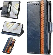 Cover Compatible with OnePlus Nord 4,Compatible with 1+ Nord 4 5G CPH2663 【PU Leather + Shell】【Card Holder】【Flip Stand】 Wallet Case Blue
