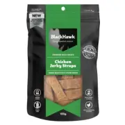 Black Hawk Chicken Jerky Straps Premium Dog Treats 100g