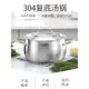 慕廚Momscook不銹鋼湯鍋304加厚家用煮鍋燃氣電磁爐雙耳鍋煲湯鍋