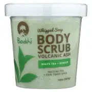 Bodhi White Tea Plus Ginger Whipped Soap Volcanic Ash Body Scrub 14 Oz