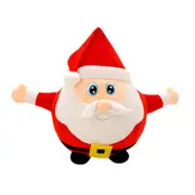 20CM Light Up Sing Christmas Song Colorful Glowing Luminous Plush Santa Claus Stuffed Doll Toys