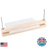 BENECREAT Wooden Bookbinding Press Large Press Bookbinder 15x1.5 Inch Flat Pa
