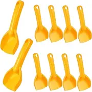 PLAFOPE 10 Pcs Plastic Beach Shovels Small Sand Shovels for Digging Building and Outdoor Fun