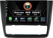 9in IPS 2 Din Android Car Radio For BMW 1 Series E88 E82 E81 E87- [Built-in DAB+4G+DSP+Carplay] - [Camera+Mic] SWC BT WiFi AUX RDS FM AM Head Unit 6G+128G