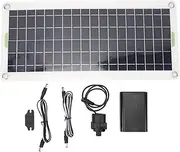 XTevu 12V DC Solar Hot Water Pumps, 4 DB Low Noise with DC Power Adapter, 19W Solar Powered Water Fountain Generator Pump for Home Car Boat Garden (50W)