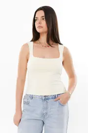 [Supré] Supré - Luxe Open Neck Top - Lemon puff XL LEMON PUFF