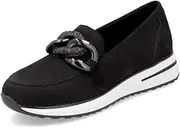 [Remonte] D1G11 Ladies Slip On Loose Sole Slippers, Black 02, 9