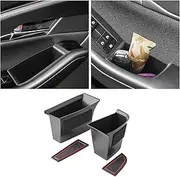 CDEFG Pack of 4 Compatible with Mazda 3 BP CX30 CX-30 2019-2023 2024 Car Storage Box Car Door Organizer (UK RHD Front & Rear) (Front Door) - Black