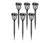 6-Pack Waterproof Solar Pathway Lights Outdoor Solar Garden Lights - Yellow