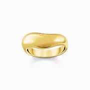 THOMAS SABO Ring geschwungene Form 925 Silber vergoldet TR2473-413-39 Größe 54