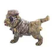 Gibson Gifts Dudes Cocky Bulldog Resin Figurine Sculpture Decor 30cm Bronze