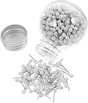 Sewroro 600pcs DIY Sewing Pins Pearl Pins Ball Head Positioning Needles Stainless Steel Craft Project