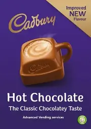 Cadbury's hot chocolate drink 73mm incup for in cup vending machine Klix Darenth