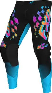 FXR Podium 2023 Youth Motocross Pants, black-pink, Size 24 Black Pink