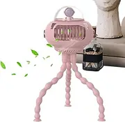 Octopus Stroller Fan - Portable Baby Fan | Baby Pram Fan | Octopus Shape USB Cooler | Stroller Fan | Multi-Speed Settings With Flexible Mount, Great For Travel, Beach, Bike Rides, Bedside, Car, Nurser
