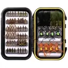 Fly Fishing Flies Assortment with Waterproof Fly Box, 64pcs with Dry/Wet/Nymp...