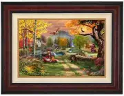 Thomas Kinkade Studios Fox and the Hound 24 x 36 LE G/P (Choice of Frame)