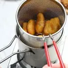 Stainless Steel Skimmer with Strainer Food Sieve Deep Frying Pot Kitchen